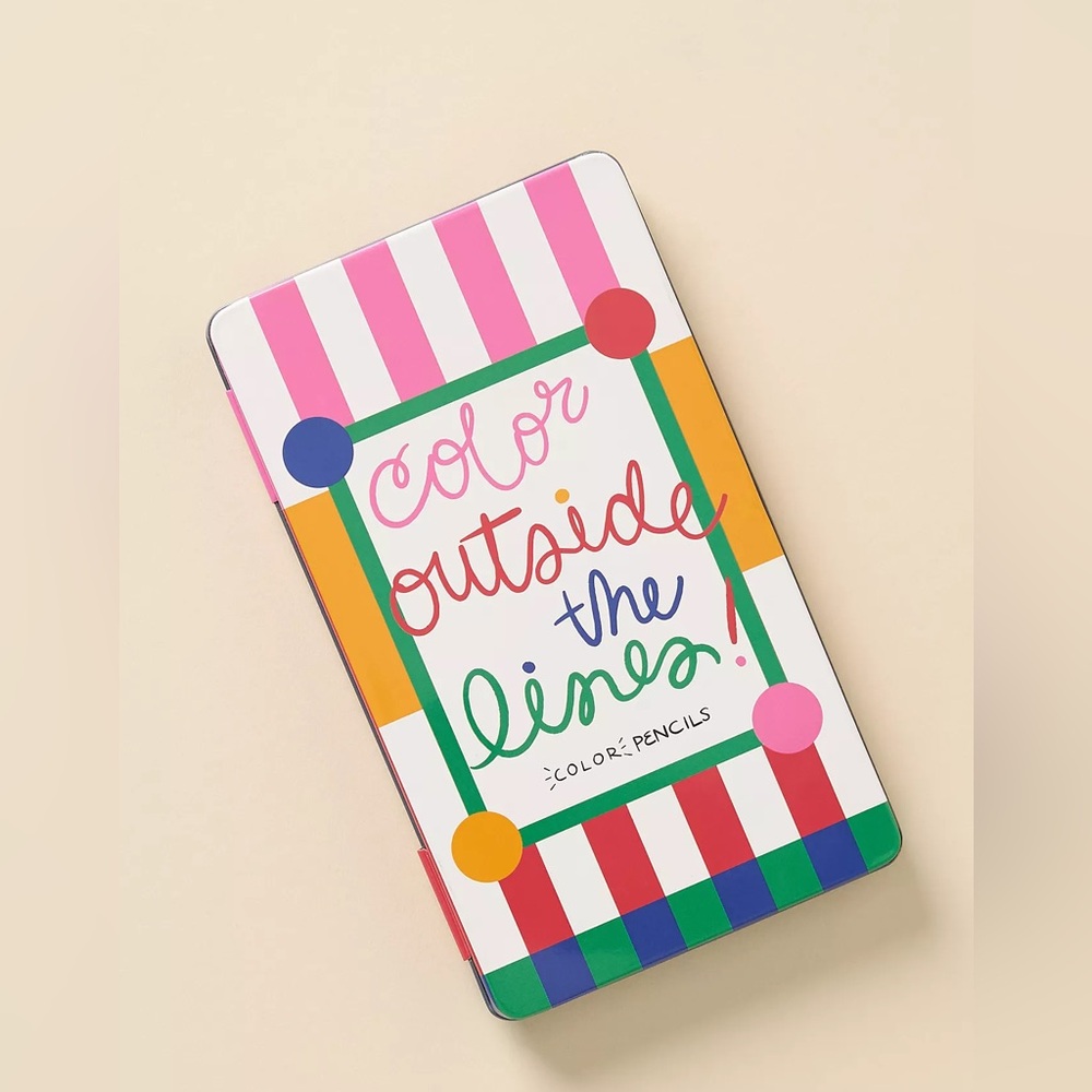 Anthropologie BAN.DO COLOR OUTSIDE THE LINES COLORED PENCILS Style No.  96378450